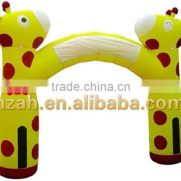 Cartoon Giraffe Inflatable Gate Arch Entrance