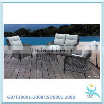 Cheap outdoor wicker furniture rattan sofa -2015 new design 4pc outdoor wicker furniture rattan sofa set