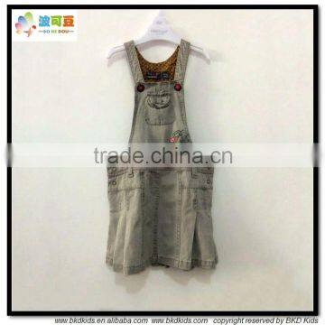 BKD kids dresses kids denim dresses from china kids clothing manufacturer