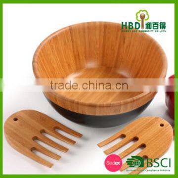 2016 Xiamen HBD- High Quality Wood Bamboo Serving Bowls photo-2