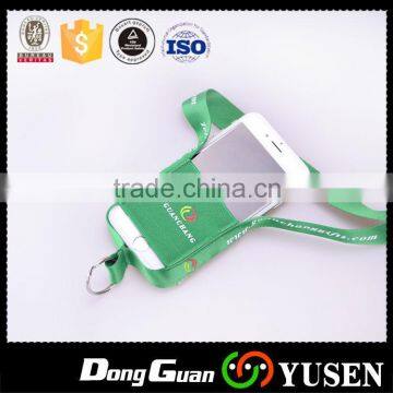 Short strap polyester mobile phone lanyard for cell phone with compatitive price