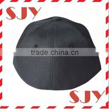 Wholesale 6 Panel Plain Fitted Sized Curved Baseball Cap photo-2