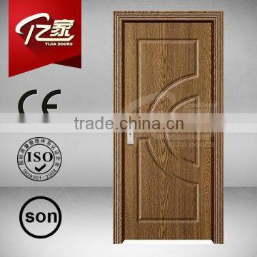 pvc plastic interior door with door handle and door hinge