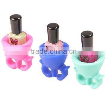 Silicone Wearable Nail Polish bottle Holder