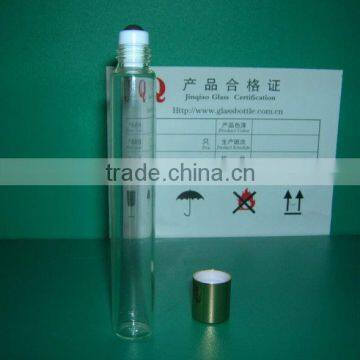 10ml clear roll on glass perfume bottle