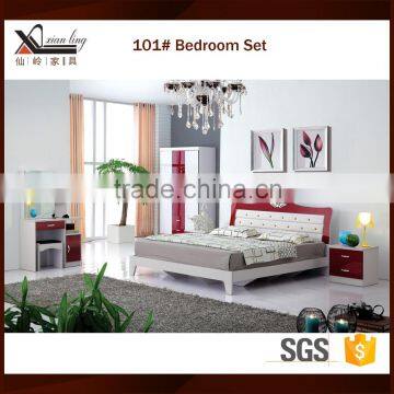 New Design Cheap High Gloss Bedroom Set 2 Bedroom House Plan