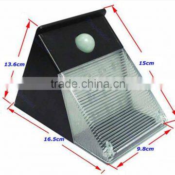 12 Led Triangle Shell 240lm High Brightness IP65 PIR Sensor Solar Led Wall Light photo-2