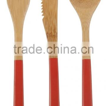 Colorfull Bamboo fork or knife and spoon Set