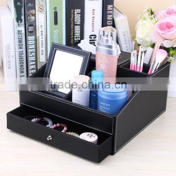 Boshiho Desk Organizer 6 Compartment Office Supply Caddy,Black