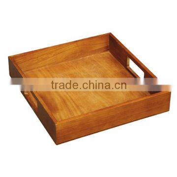 china factory FSC custom wooden fruit vegetable food serving tray for kitchen