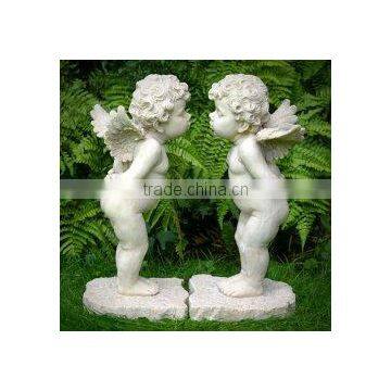 marble cherub garden statues