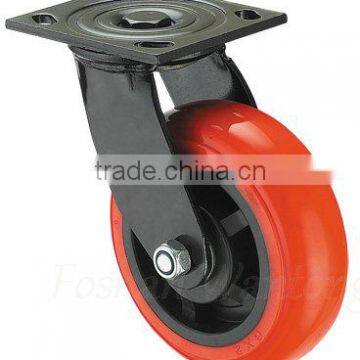 Heavy Duty Double Bearing PU/PP Swivel And Fixed Caster Wheel