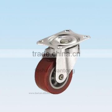 Brown Polyurethane Wheel Light Duty Adjustable Industrial Caster Wheel