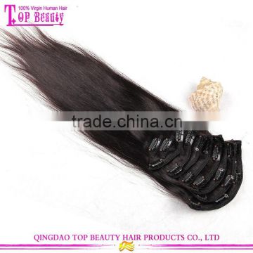 New Fashionable Hot Sale Hair Extension Clip In Peruvian Clip In Hair Extensions