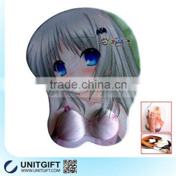 New Design big boobs cartoon girl mouse mat