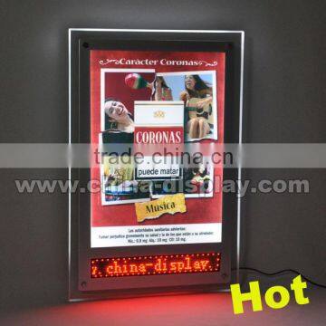 Expo popular acrylic advertising led screen display with scrolling letters