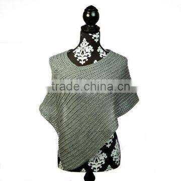 16HLC1008 Bamboo cotton Spring poncho