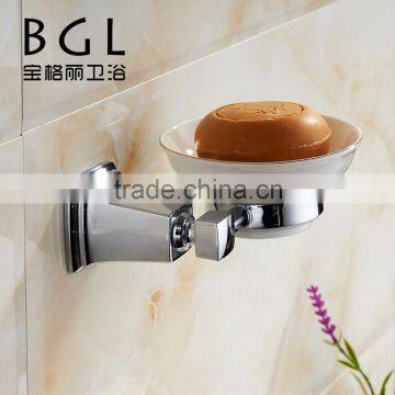 New design Zinc alloy bathroom accessories Wall mounted America-style Chromed Soap dish