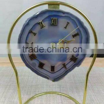 Cute Antique Simple Agate Clock for Home Decoration