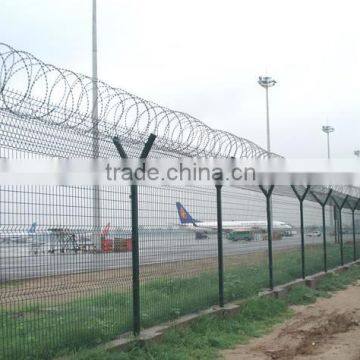 airport fencing factory produce wire mesh fence airport pvc coated welded fence