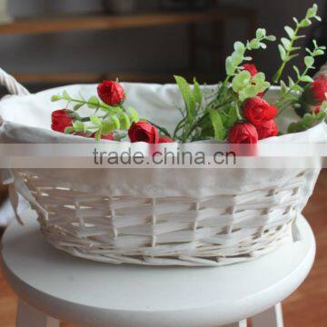 small wilow storage basket; wicker stock basket