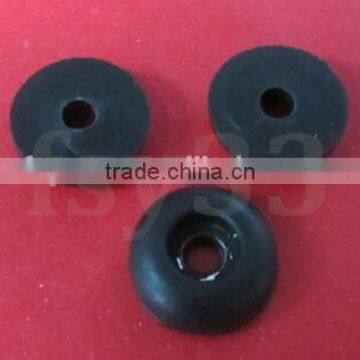 round tapered screwed threaded rubber feet for electronics protective rubber feet 2 inches rubber feet