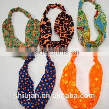 Fashion elastic fabric head wrap in hair accessories