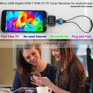 Usb tv Tuner.apk DVB-T2S Micro Usb Digital tv Tuner Dvb-t2 Dvb-t tv Tuner for Android Pad photo-2