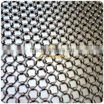 metal chain netting for architectural project