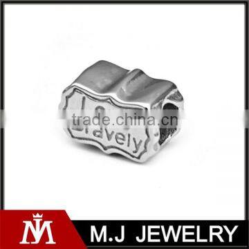 Fashion love bravely beads DIY bracelet accessories letter bracelet accessories