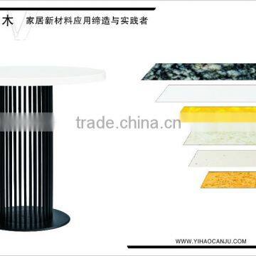 2016 new product first facotry design anti high &low temperature compound melamine table with UV test for catering resturant