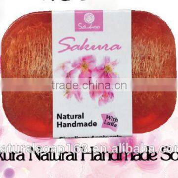sakura loofah soap