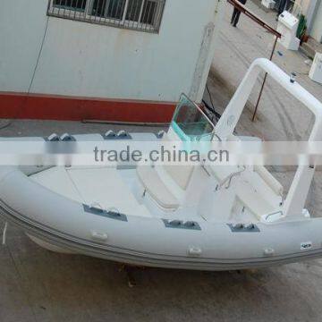 rigid rib fiberglass inflatable boat