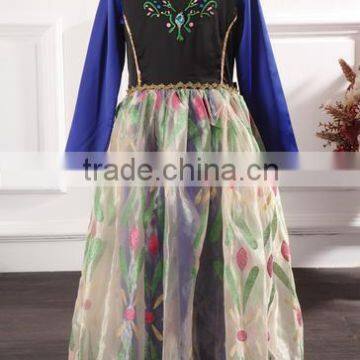 In-Stock Items hot selling Supply Type and Girls Gender frozen elsa dress wholesale