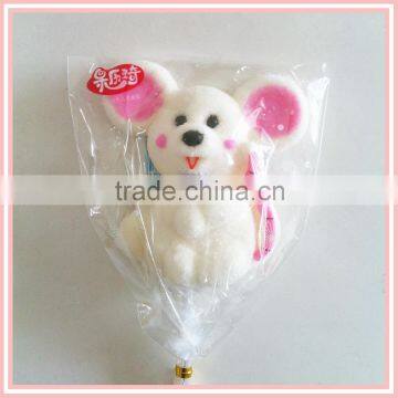Personalized White Mice / Black Cat / Cute Animal Shaped Marshmallow Lollipop photo-1