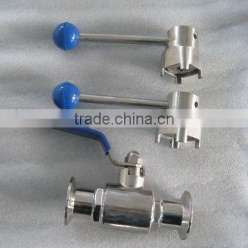 Manul iso standard food grade ball clamped valve