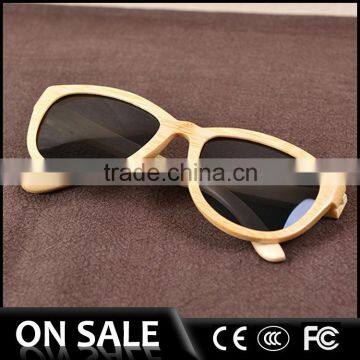 Factory custom fashion handmade bamboo wood wooden sunglasses with logo