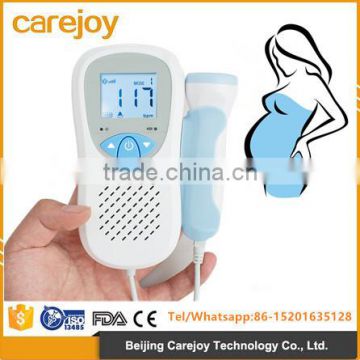 CE & ISO approved LCD Pocket Fetal Heart Doppler 3MHz Probe