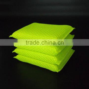 Kitchen Cleaning Sponge Green Scouring Pad With Mesh