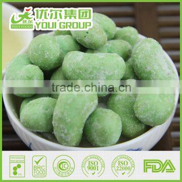 Wholesale Healthy Snacks Wasabi coated Cashew Nuts With BRC certificates, Roasted Wasabi Cashew Nuts