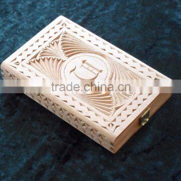 Wooden Carving Box Fashion Jewelry Handmade in India New Design photo-3