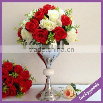 LDJ544 Luckygoods Wholesale Trophy Vase With White Beads in the Middle photo-2