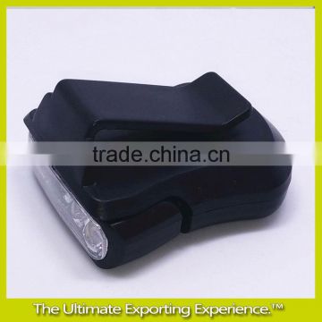 LED Cap visor flashlight with clip