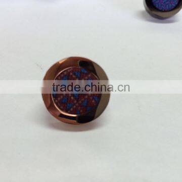 men's metal lapel pin with fabric