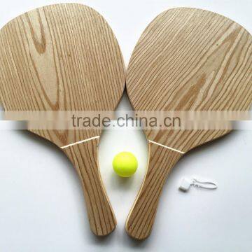 40*22*1.2cm ash surface wood beach racket set game