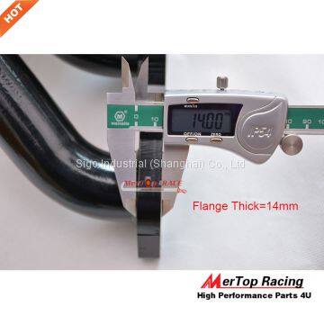 МЕРТОП Мангист с черной покрытией толщиной 3 мм для Niss** Skyline GTR R32 R33 R34 RB26DET RB26 T4 TWIN TOP MOUNT с выпускным клапаном диаметром 38 мм photo-3