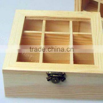 China Factory Custom Storage Bamboo Wooden Tea Box photo-4