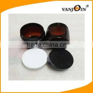 Empty 100g Amber Plastic Jar/ 100g Amber PET Jar/100g Amber Cream Jar With Sticker