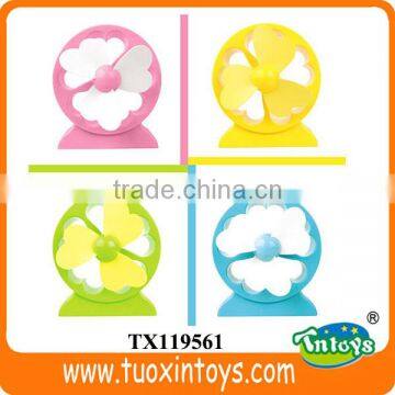 Plastic cartoon mini USB fan, USB mini desk fan