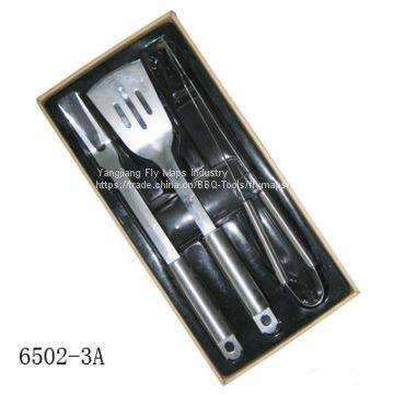 Portable 2 in 1 Spatula Tong Turner Long Handle BBQ Tools Set photo-3